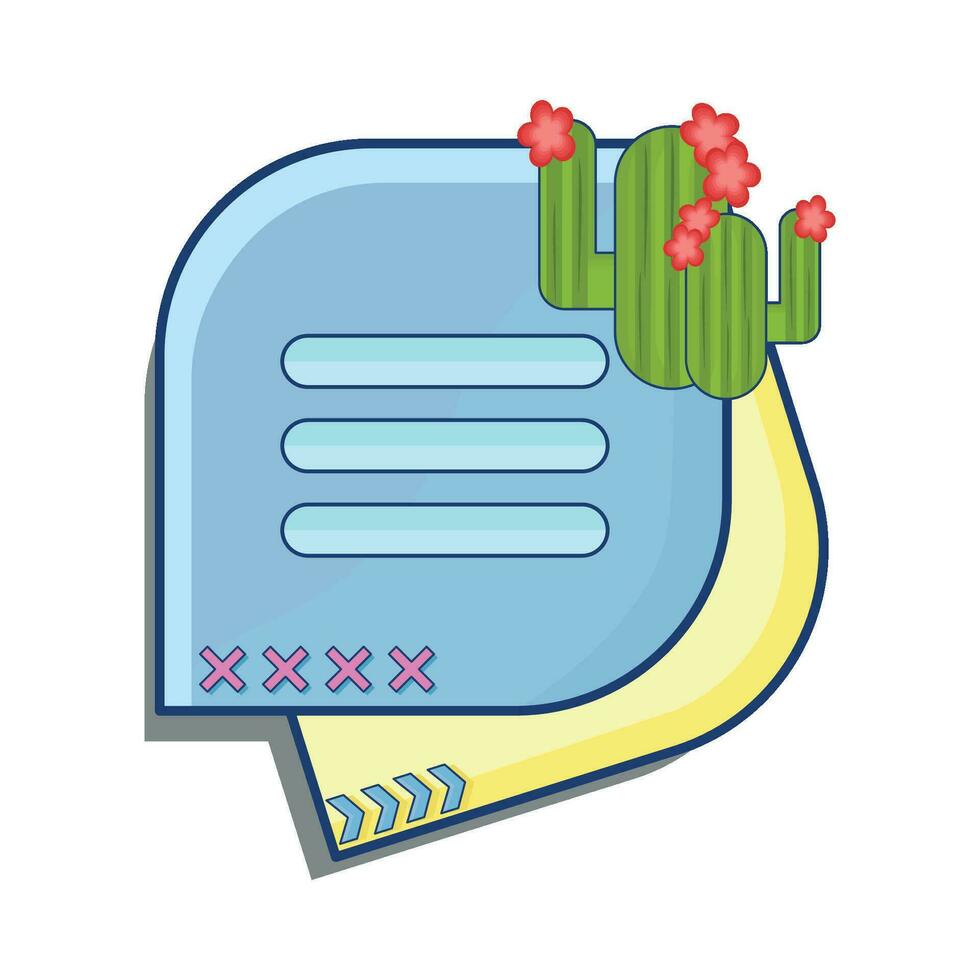 illustration of text box vector
