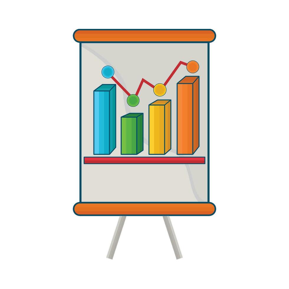 illustration of statistics vector