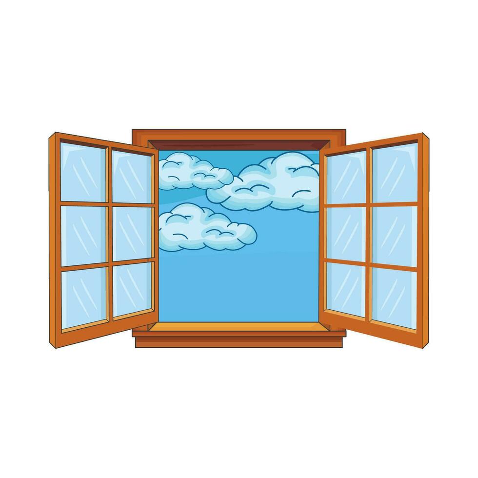 ilustración de ventana vector