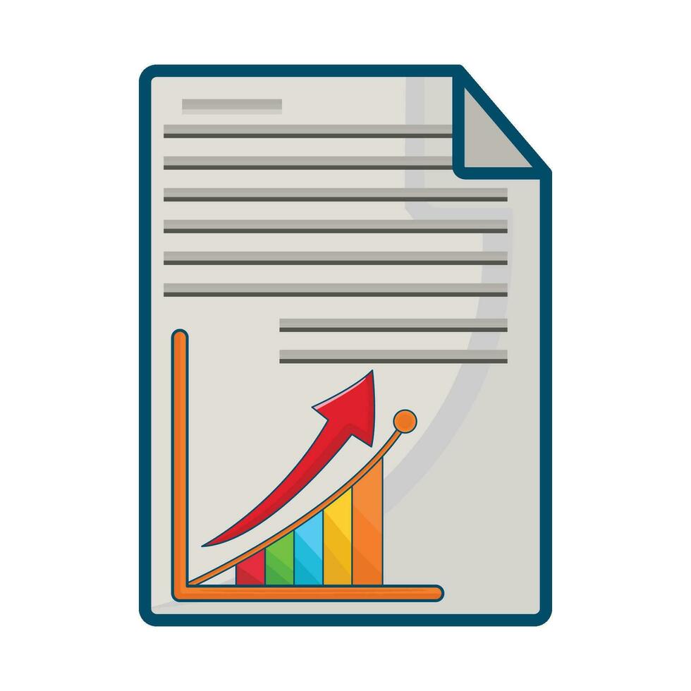 illustration of statistics vector