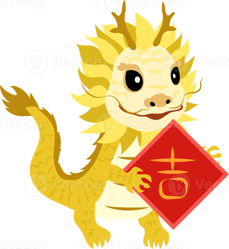 New year sign, Chinese Dragon png