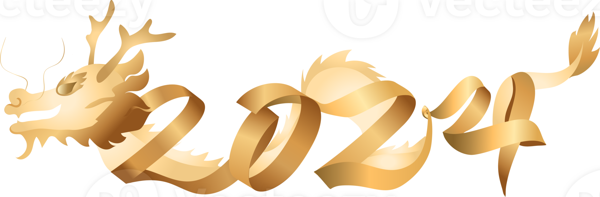 2024 New year icon, Chinese Dragon png
