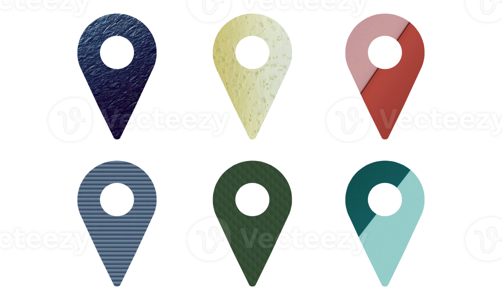 set of map pointers location icon png