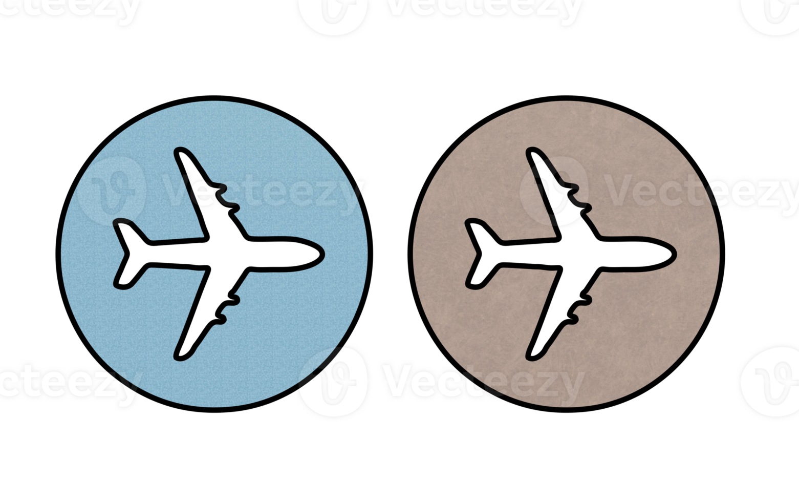 illustration of a set of airplanes icon symbol png