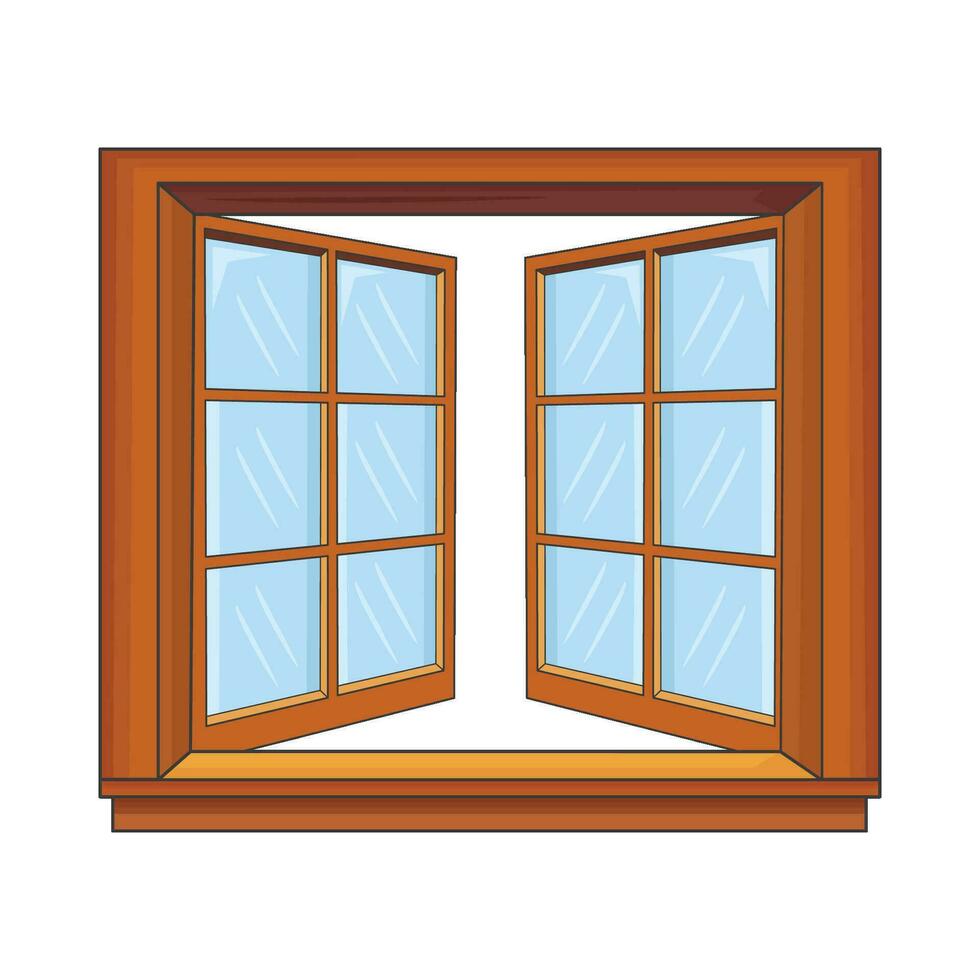 ilustración de ventana vector