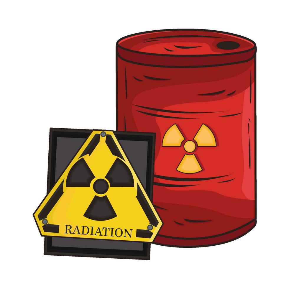 illustration of radiation vector