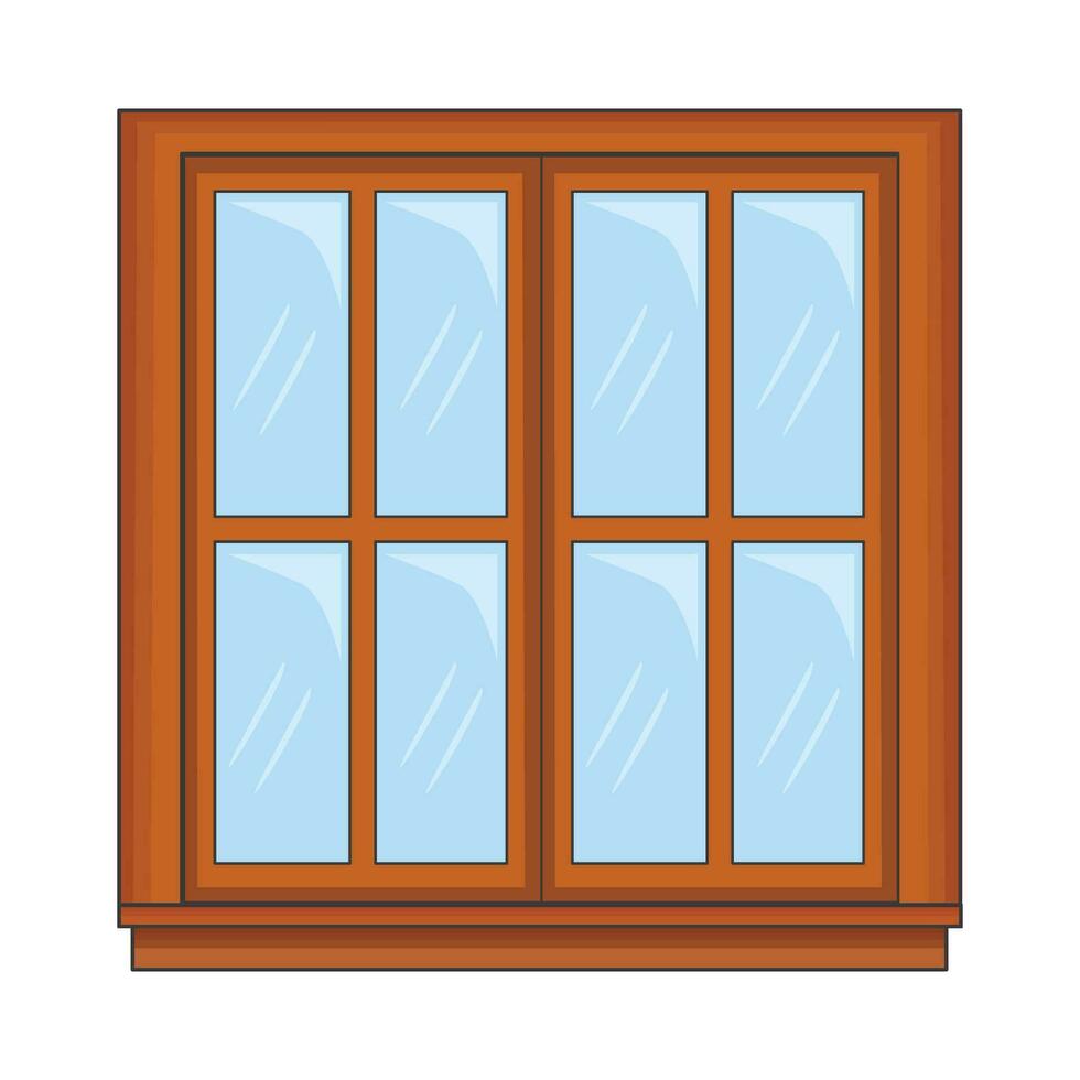 ilustración de ventana vector