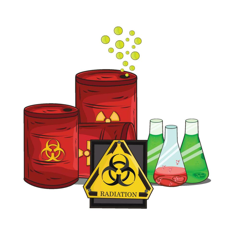 illustration of radiation vector