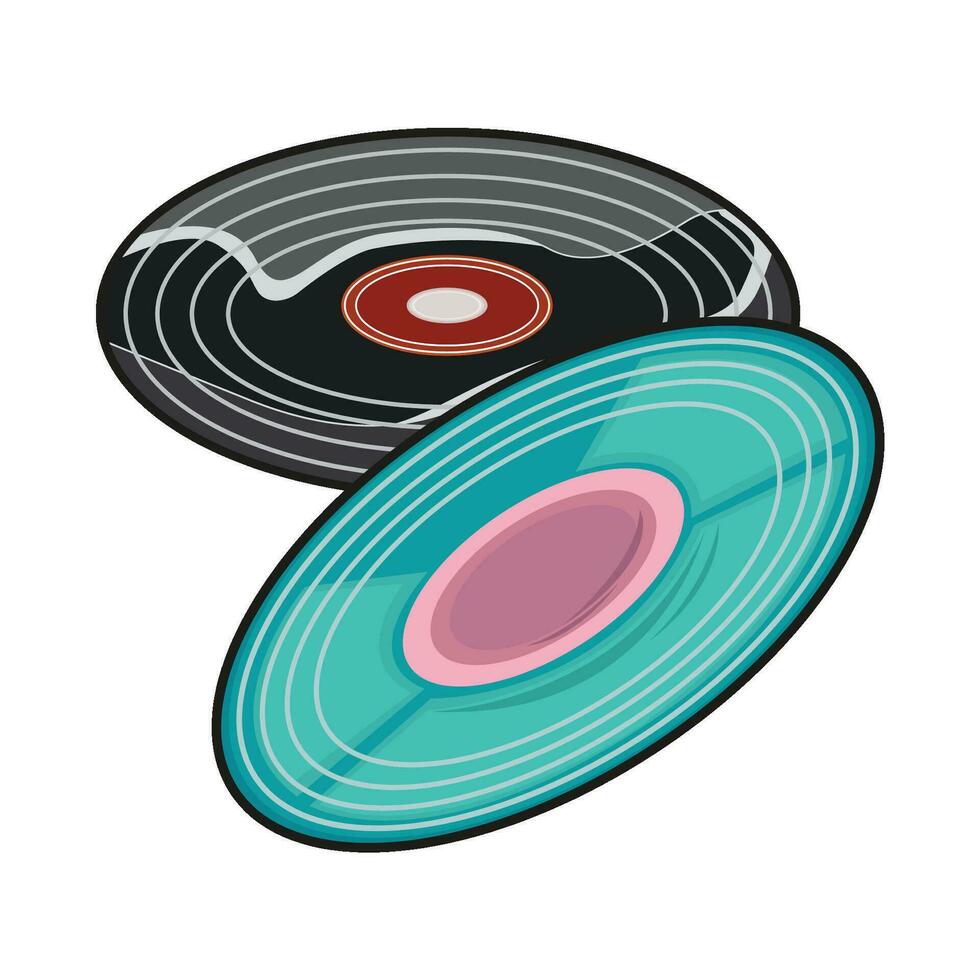 illustration of  vinyl vector