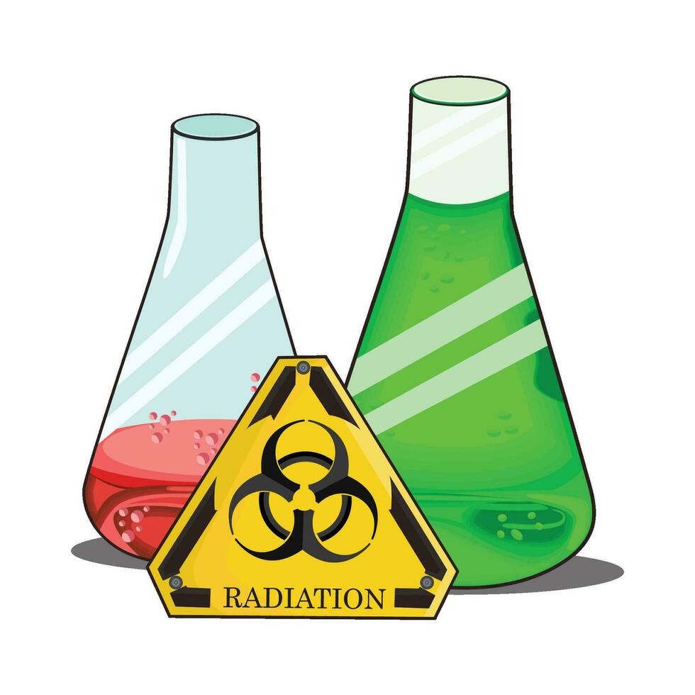 illustration of radiation vector