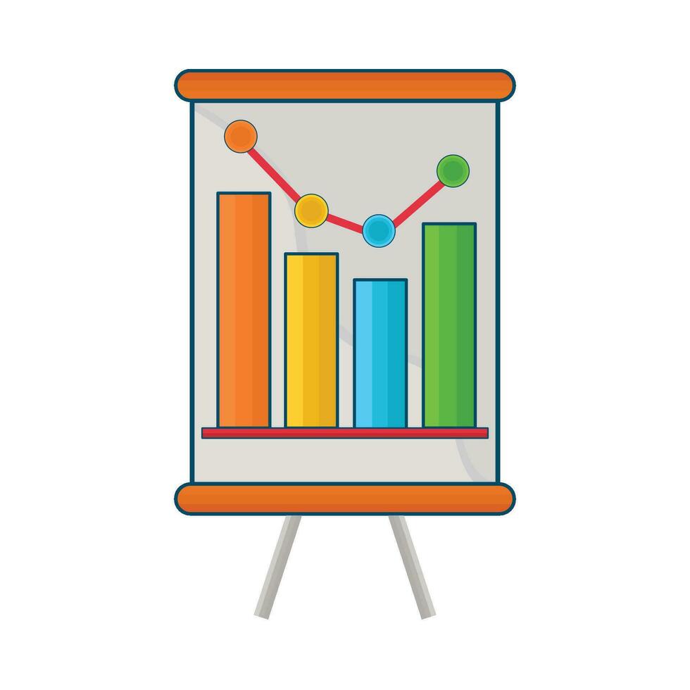 illustration of statistics vector