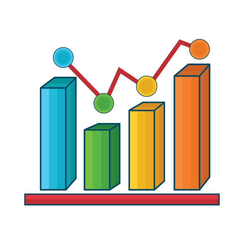 illustration of statistics vector