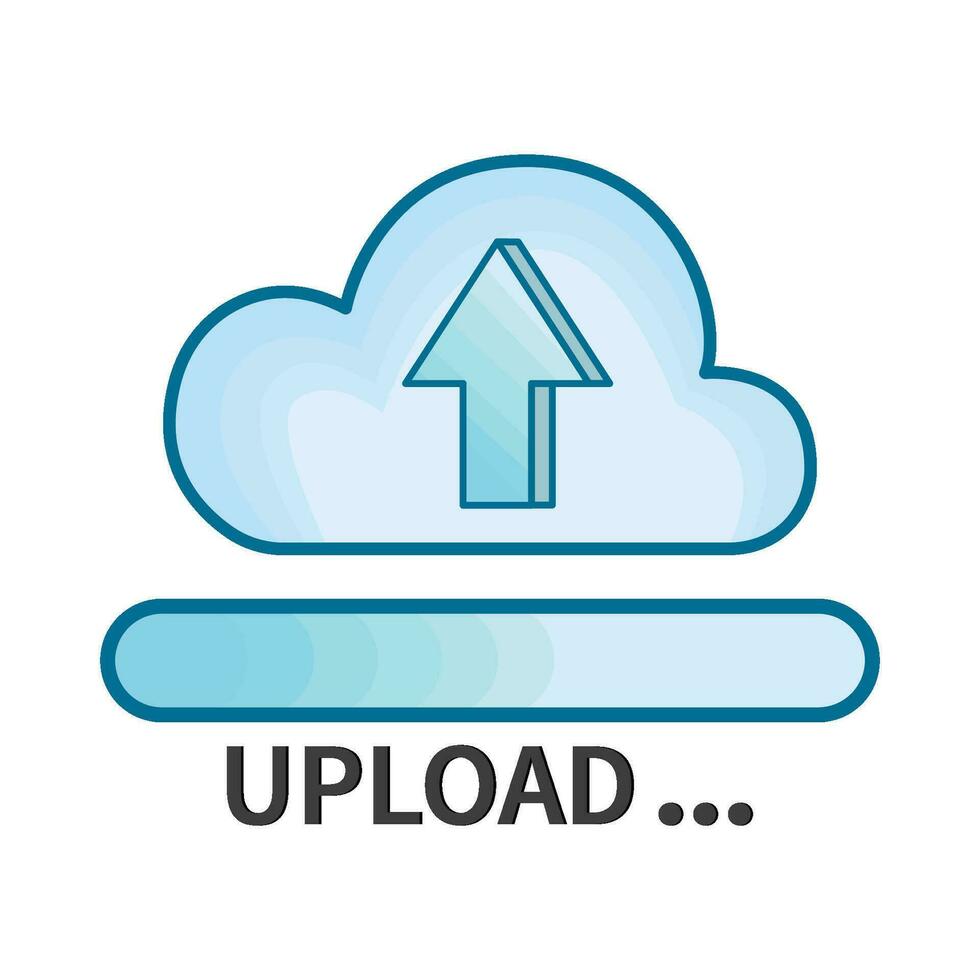 illustration of upload vector