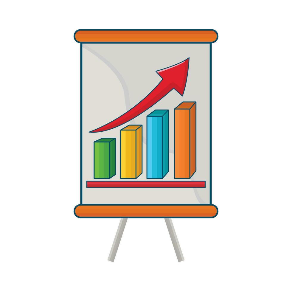 illustration of statistics vector