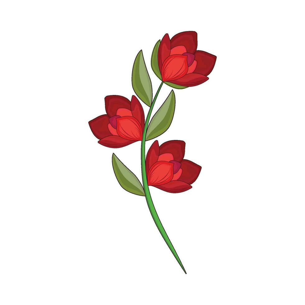 ilustración de flor vector