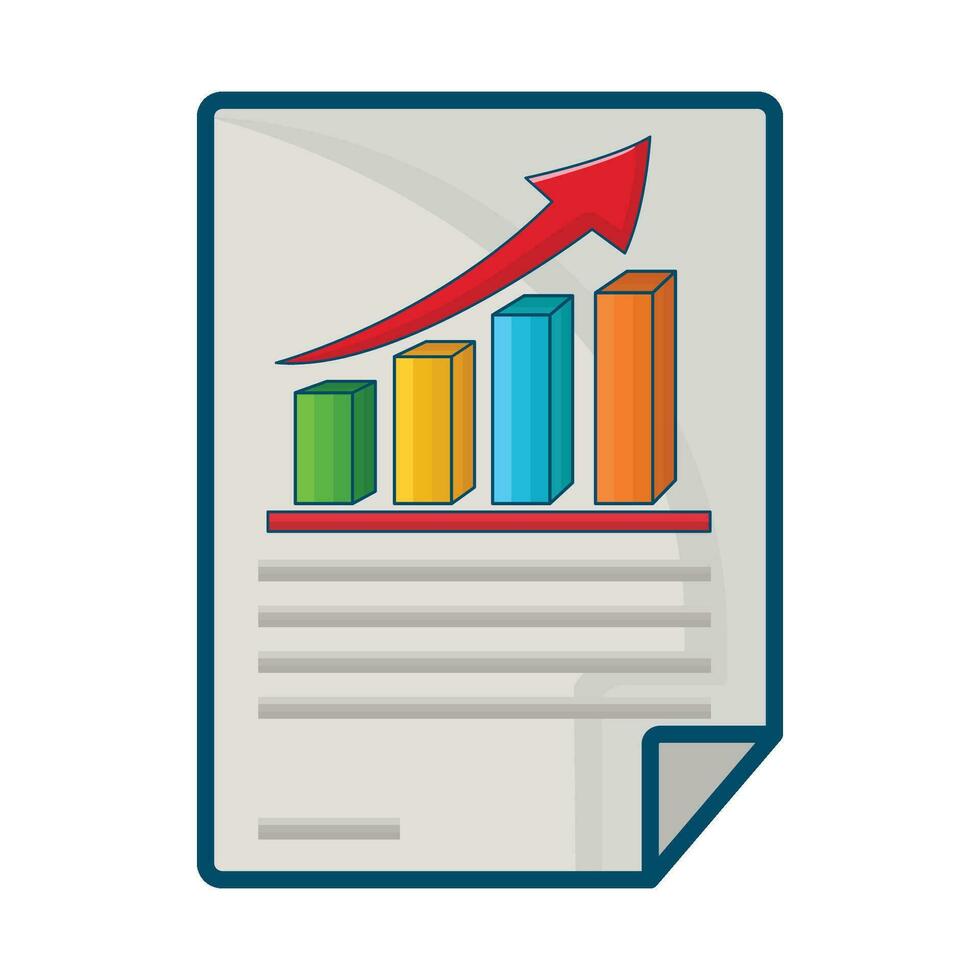 illustration of statistics vector