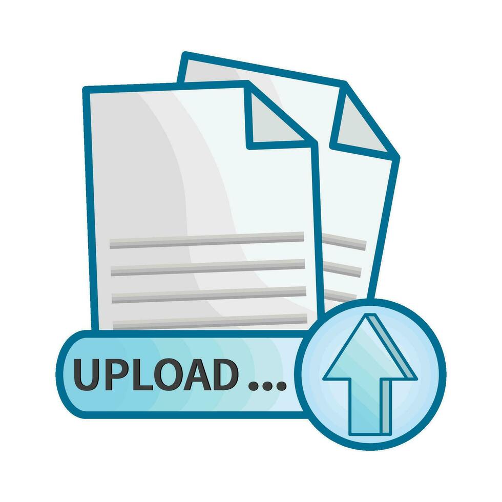 illustration of upload vector