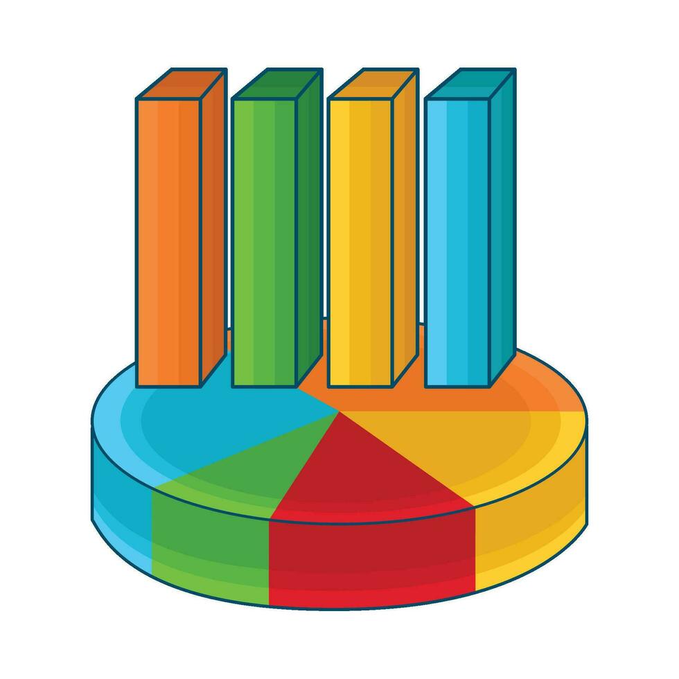 illustration of statistics vector