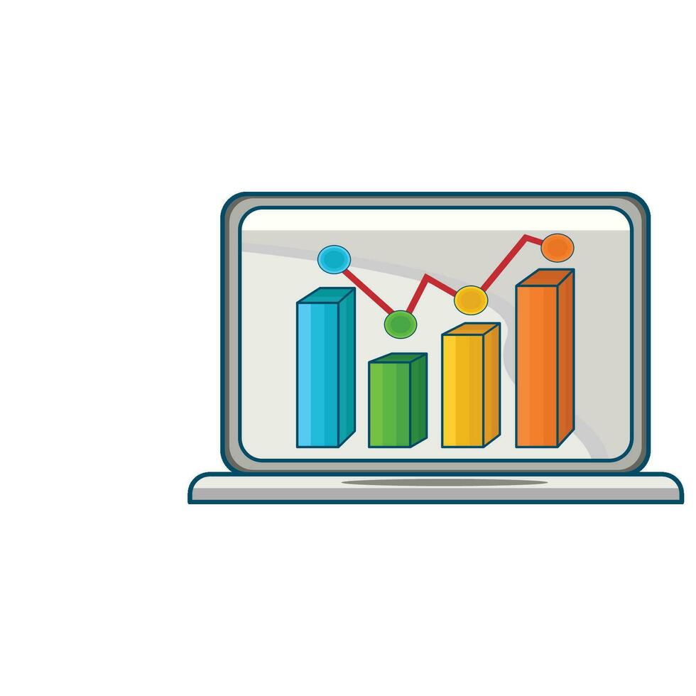 illustration of statistics vector