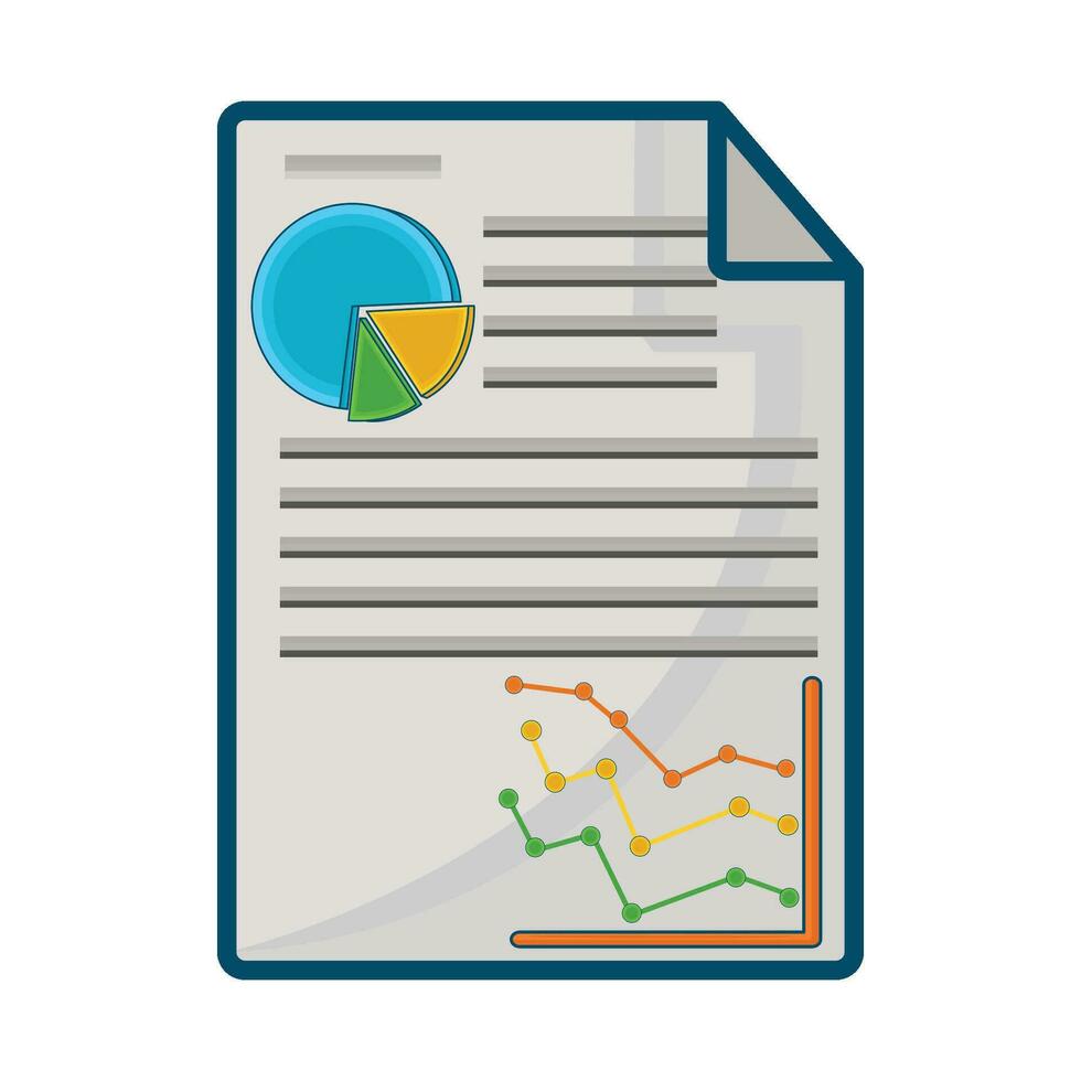 illustration of statistics vector