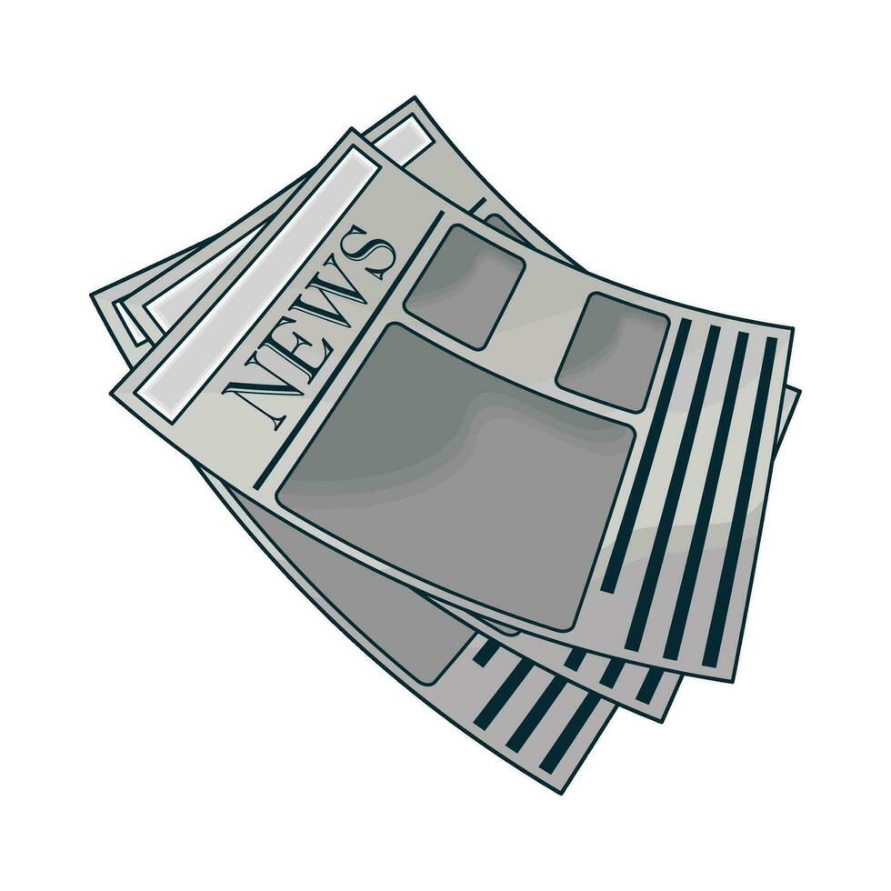 illustration of newspaper vector