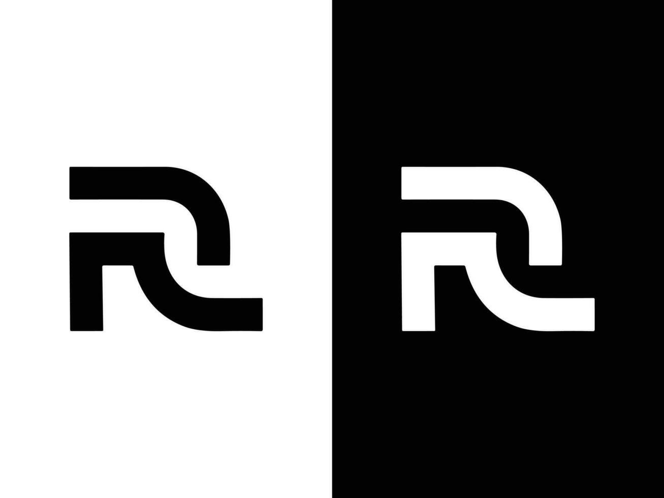R letter logo design vector