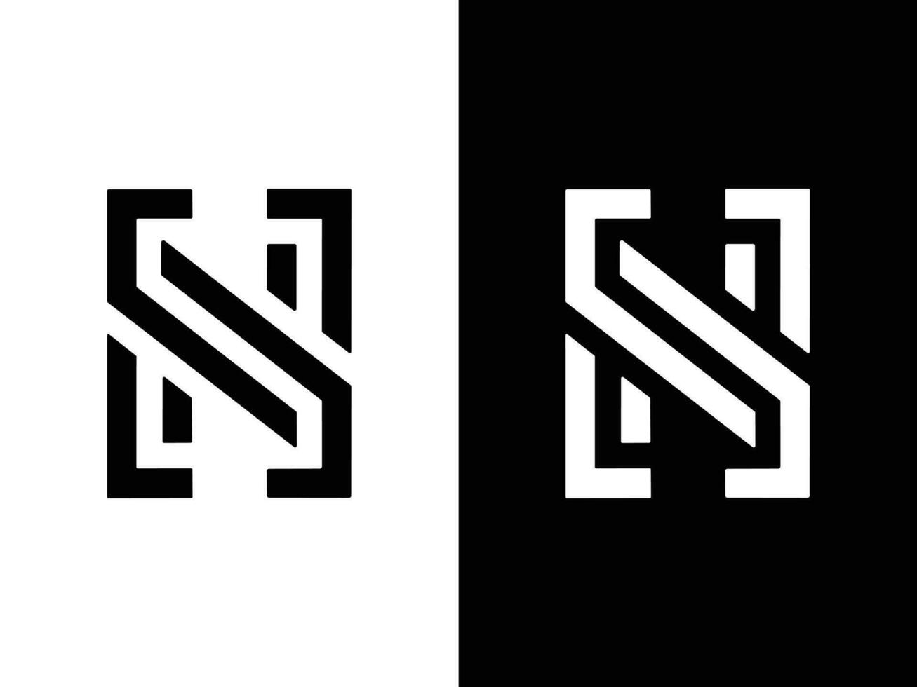 XN letter logo design vector