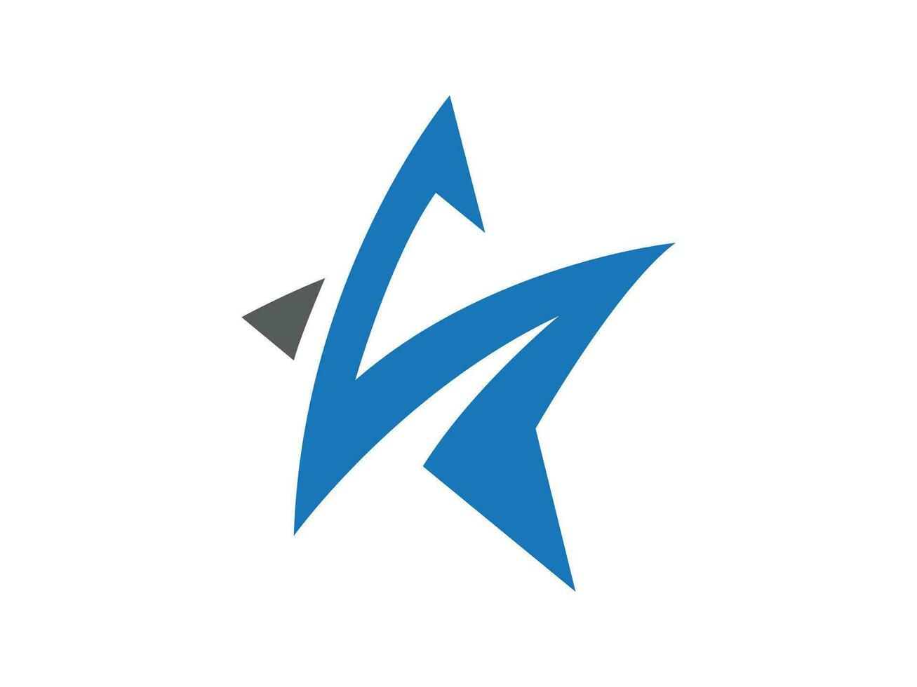 Star creative logo design vector
