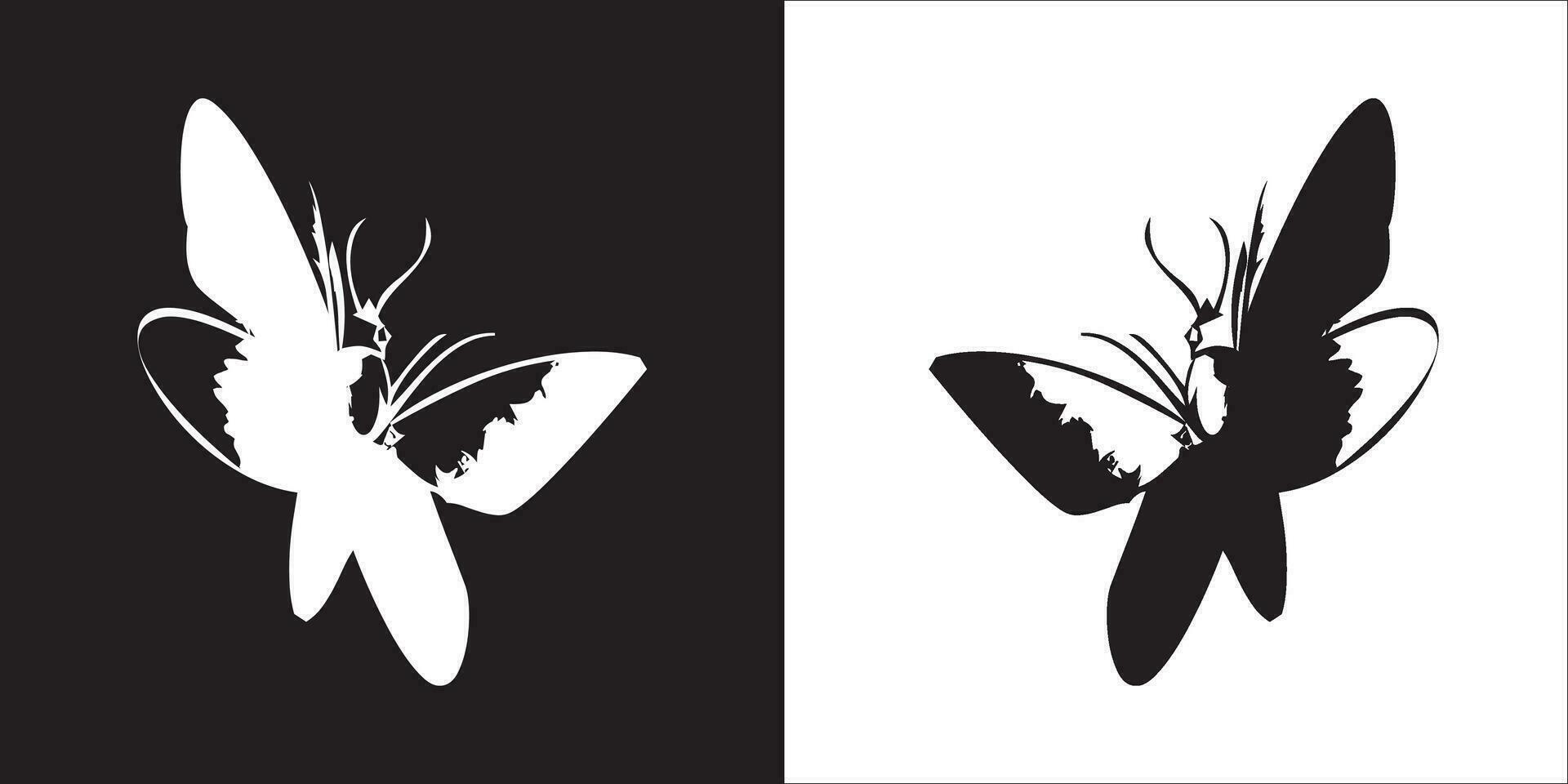 Illustration vector graphics of butterfly icon