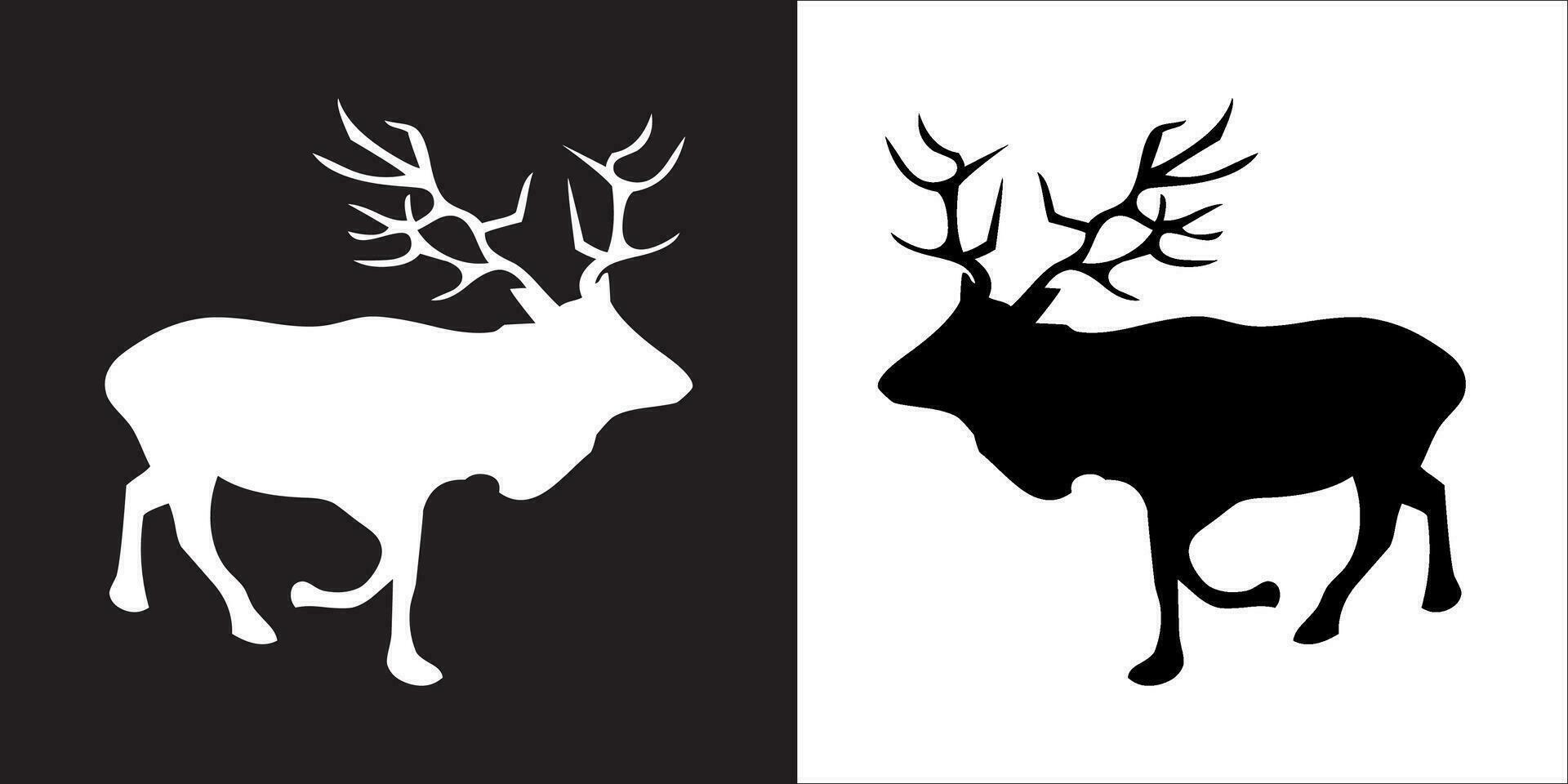 Illustration vector graphics of deer icon