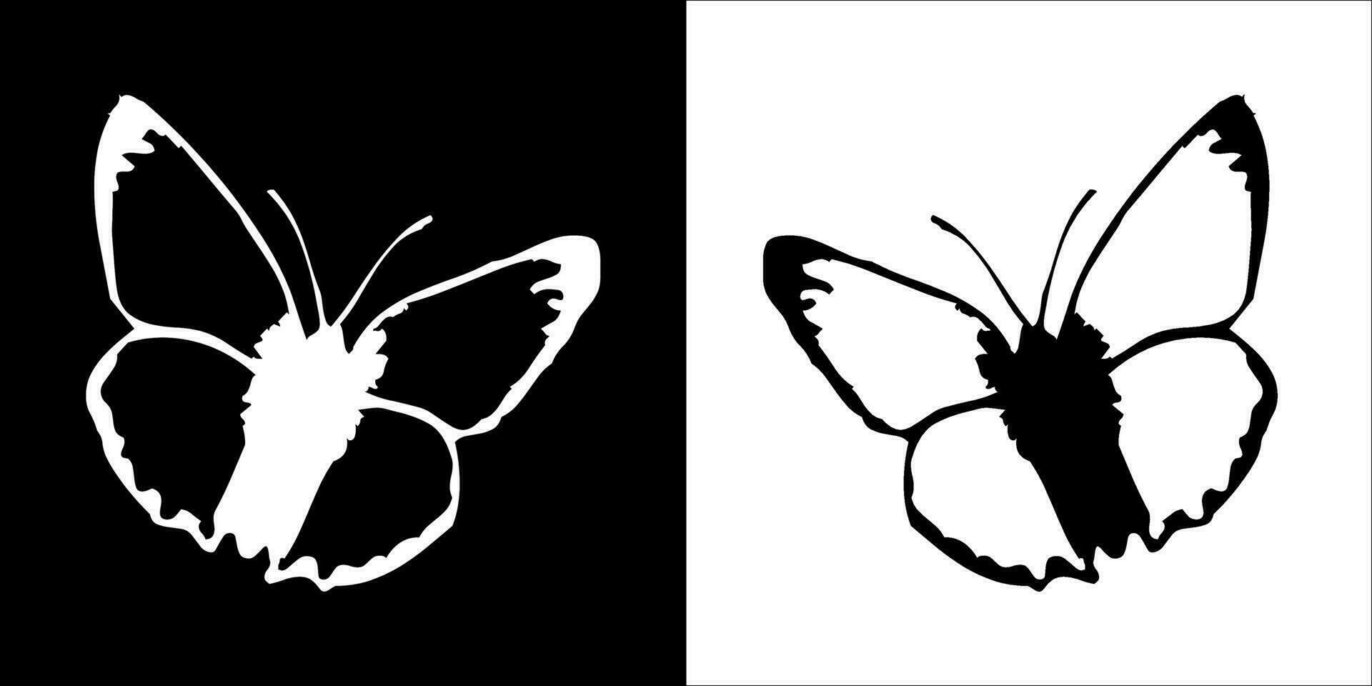 ilustración vector gráficos de mariposa icono