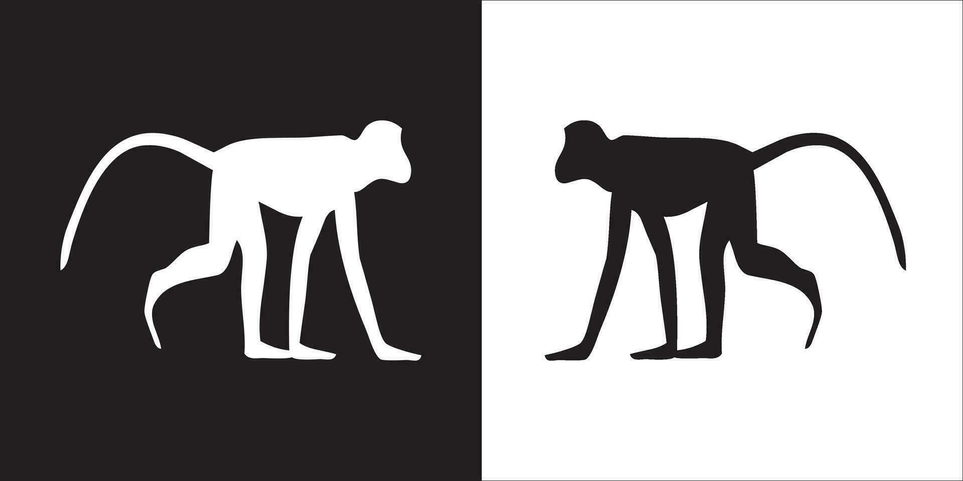 Illustration vector graphics of monkey icon