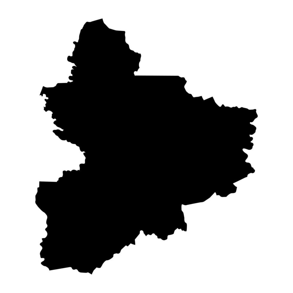 Vallee du Bandama district map, administrative division of Ivory Coast. Vector illustration.