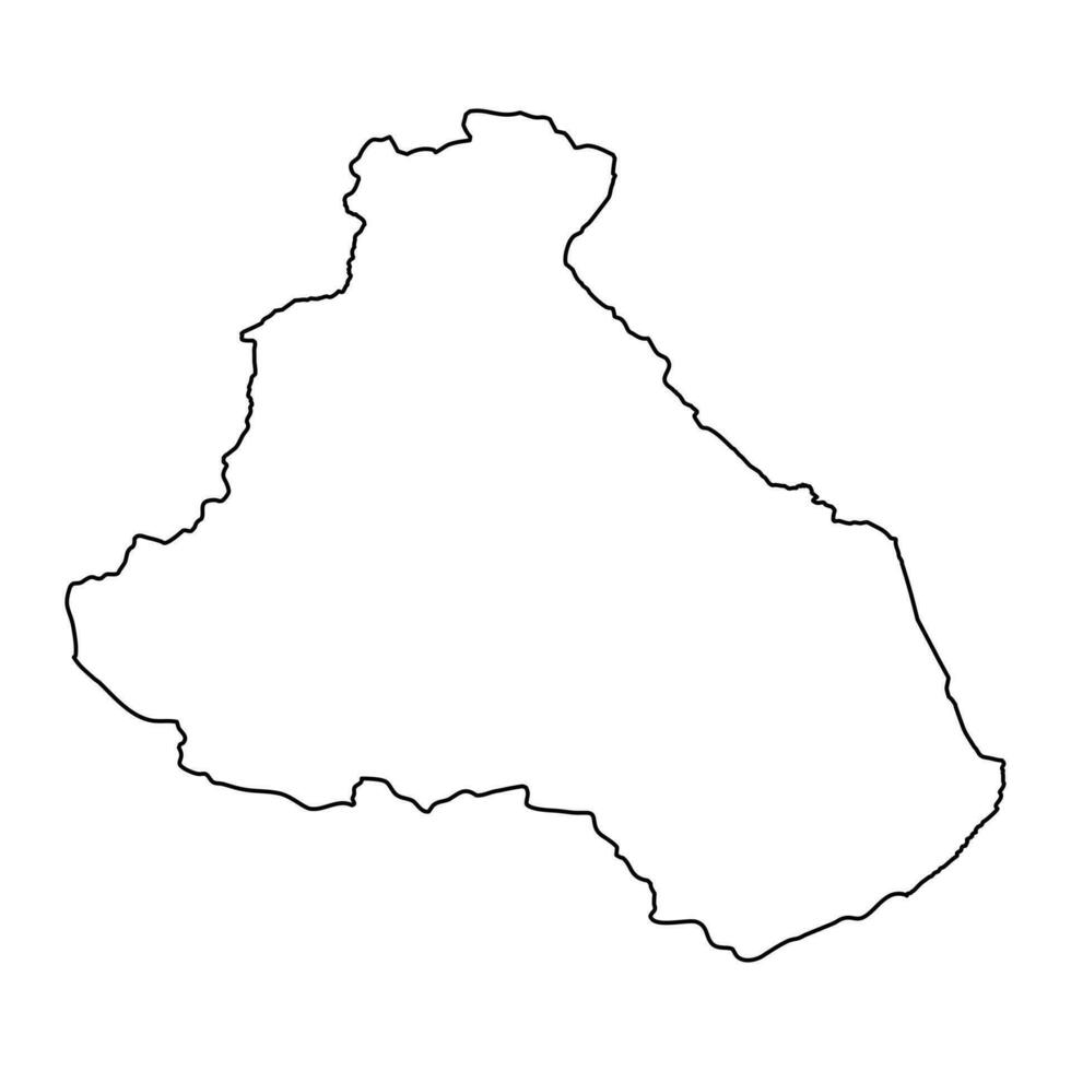 North region map, administrative division of Republic of Cameroon. Vector illustration.