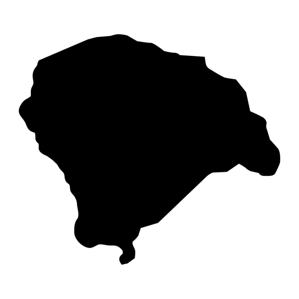 Yamoussoukro map, administrative division of Ivory Coast. Vector illustration.