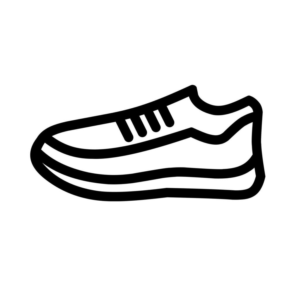 Sneakers Vector Icon On White Background.