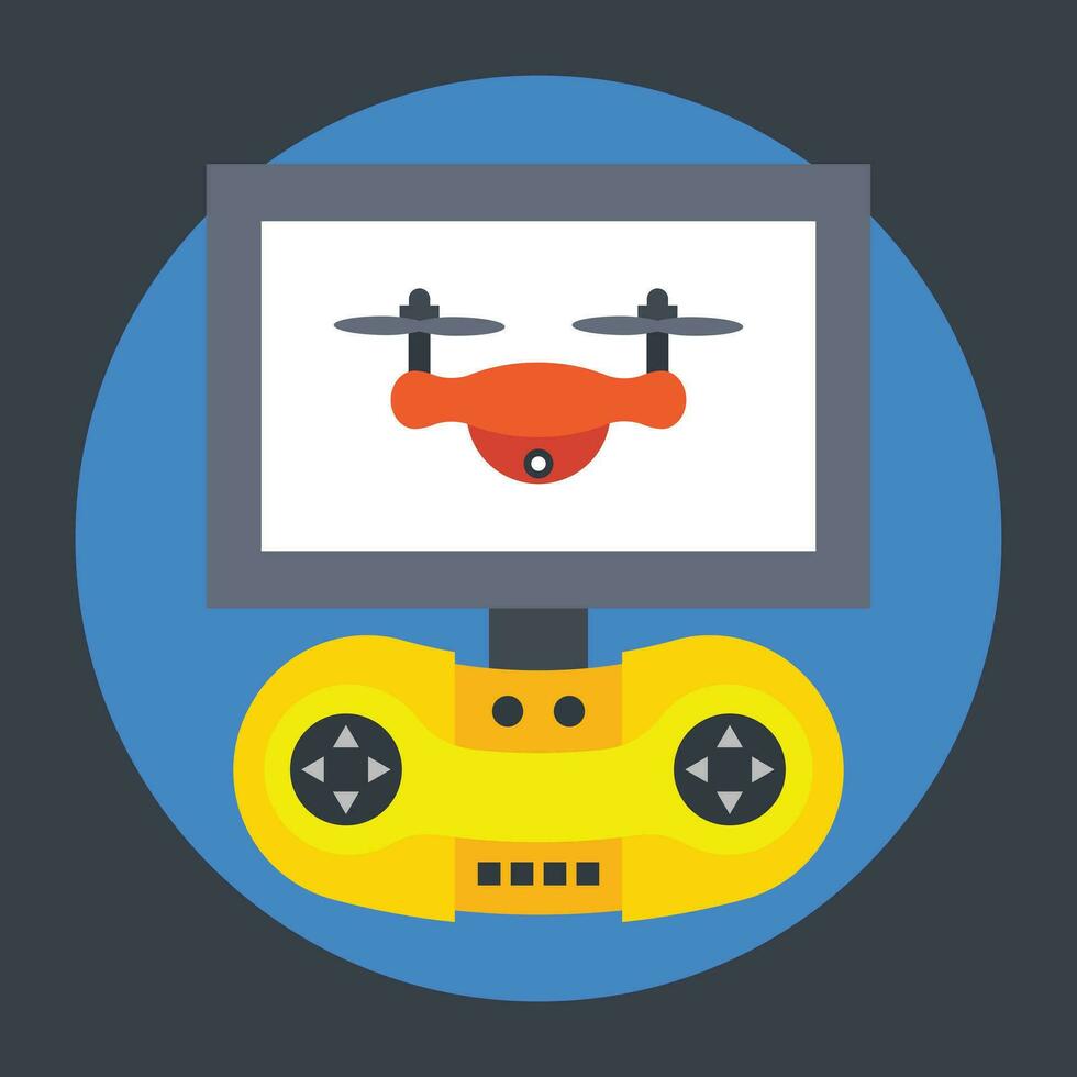 dron de control remoto vector
