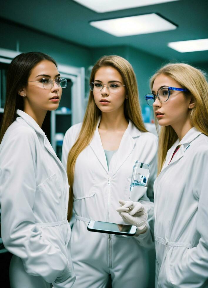 AI generated Doctor from the future concept by Ai Generator photo