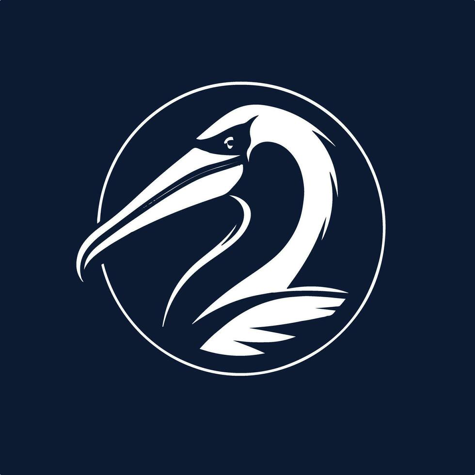 AI generated esport swan badge icon logo vector