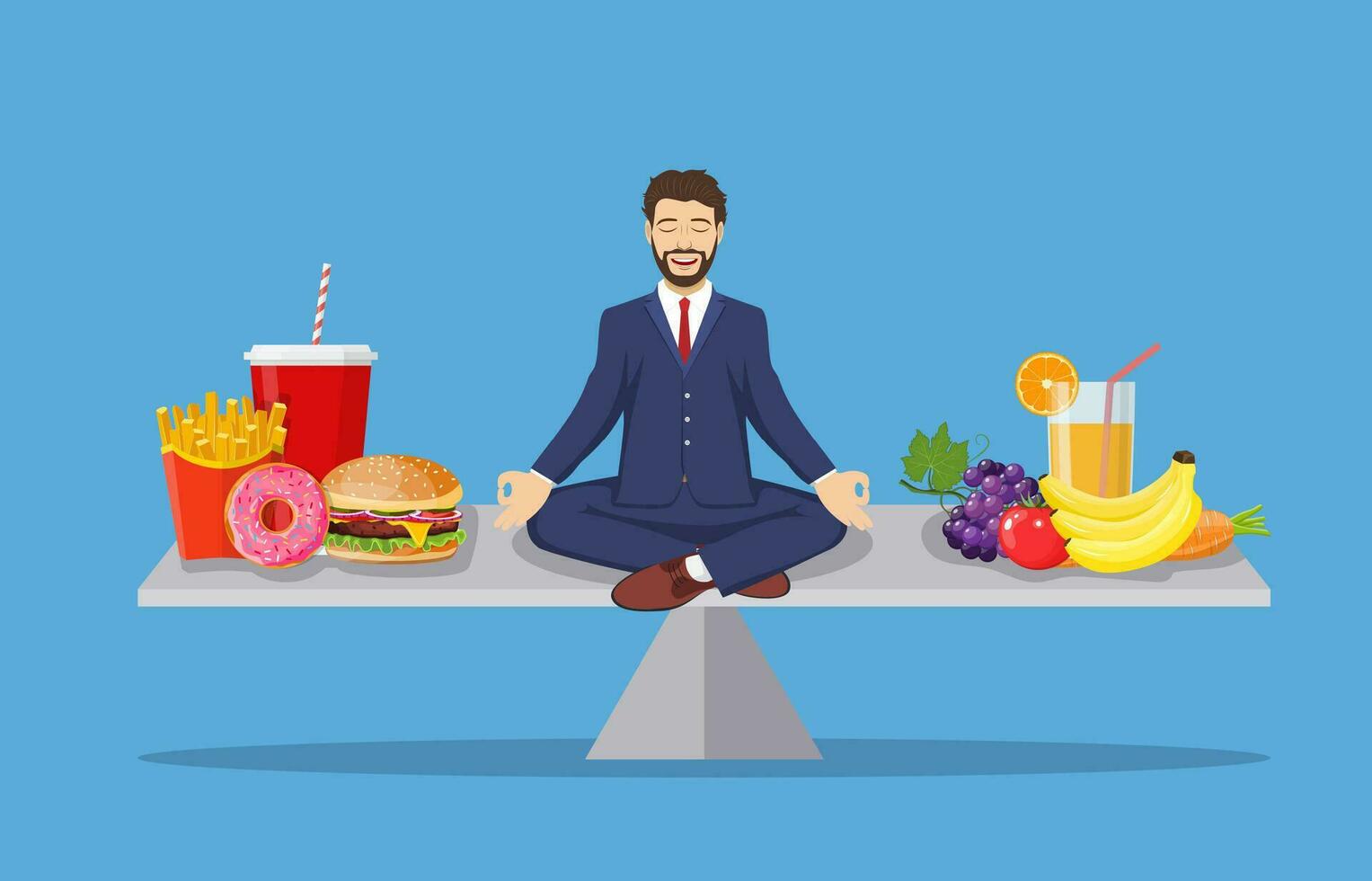 Healthy lifestyle concept vector