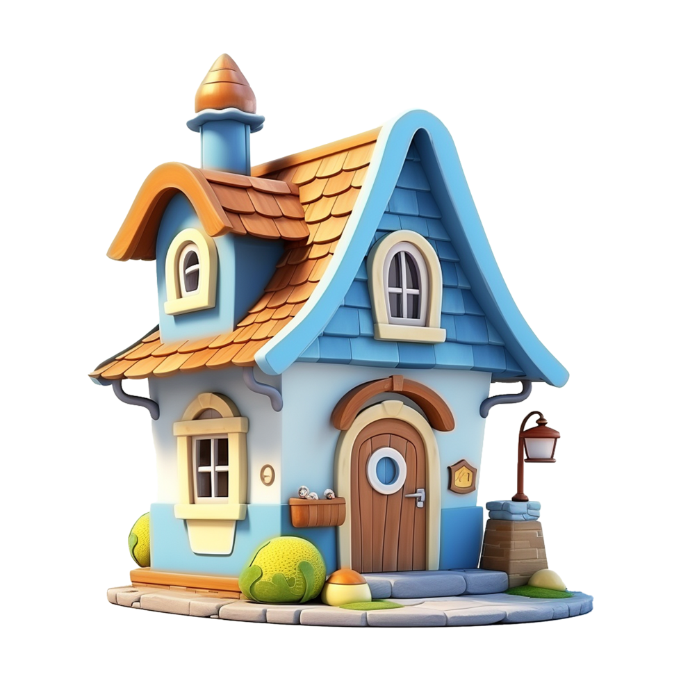 AI generated House png isolated on transparent background