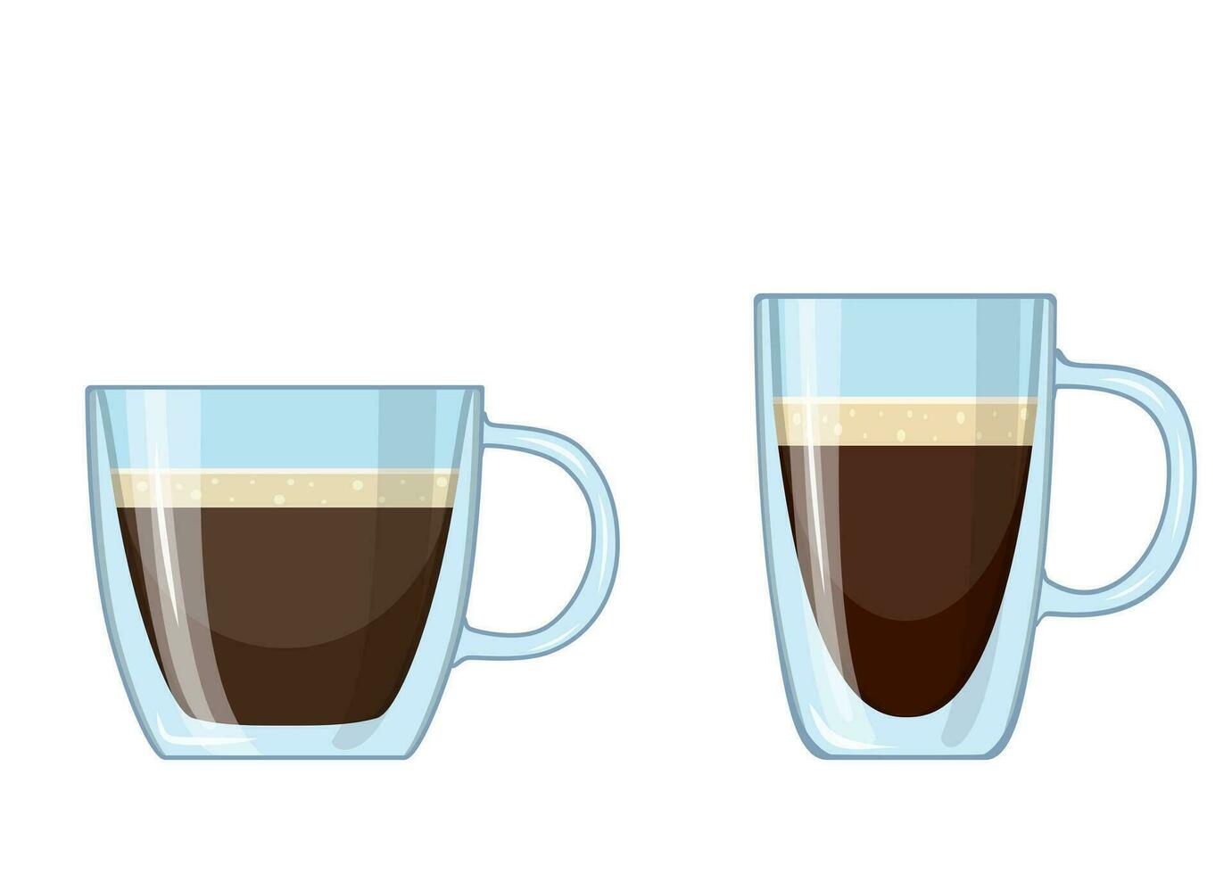 Coffee cup icon isolated on white background. Vector illustration in flat style.
