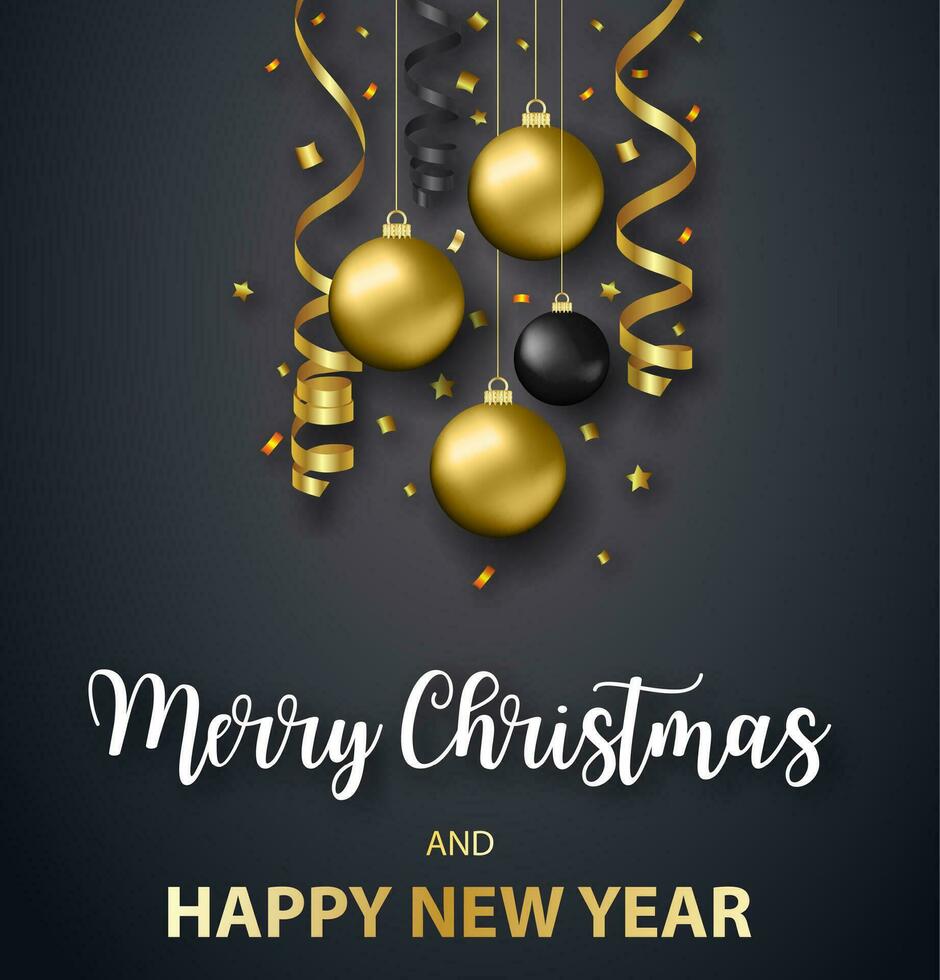 Poster Merry Christmas holiday. vector