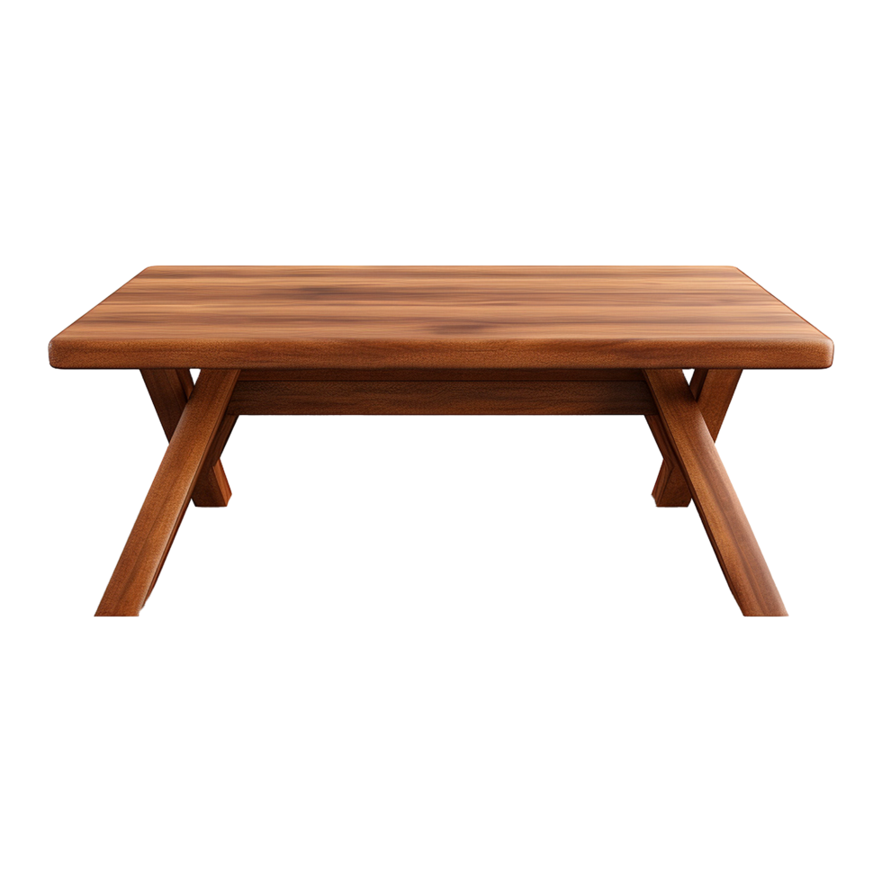 AI generated Wooden table png isolated on transparent background