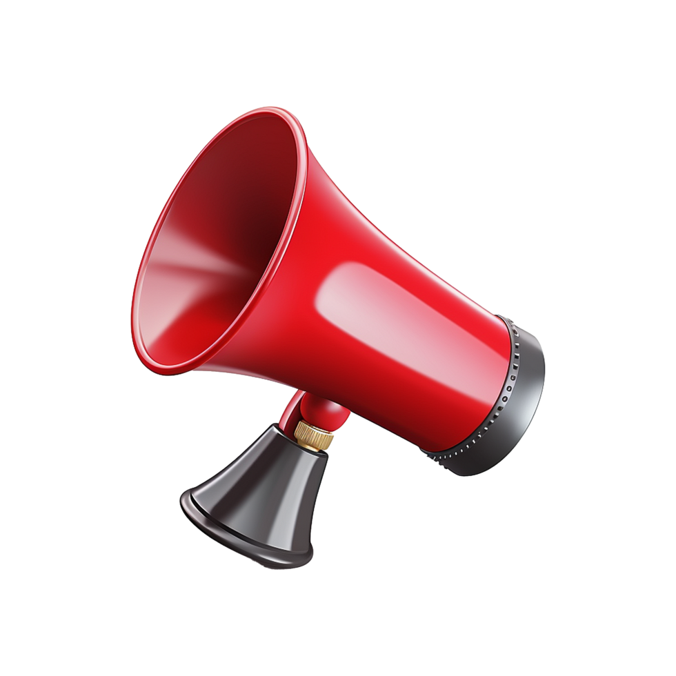 AI generated Megaphone icon png isolated on transparent background