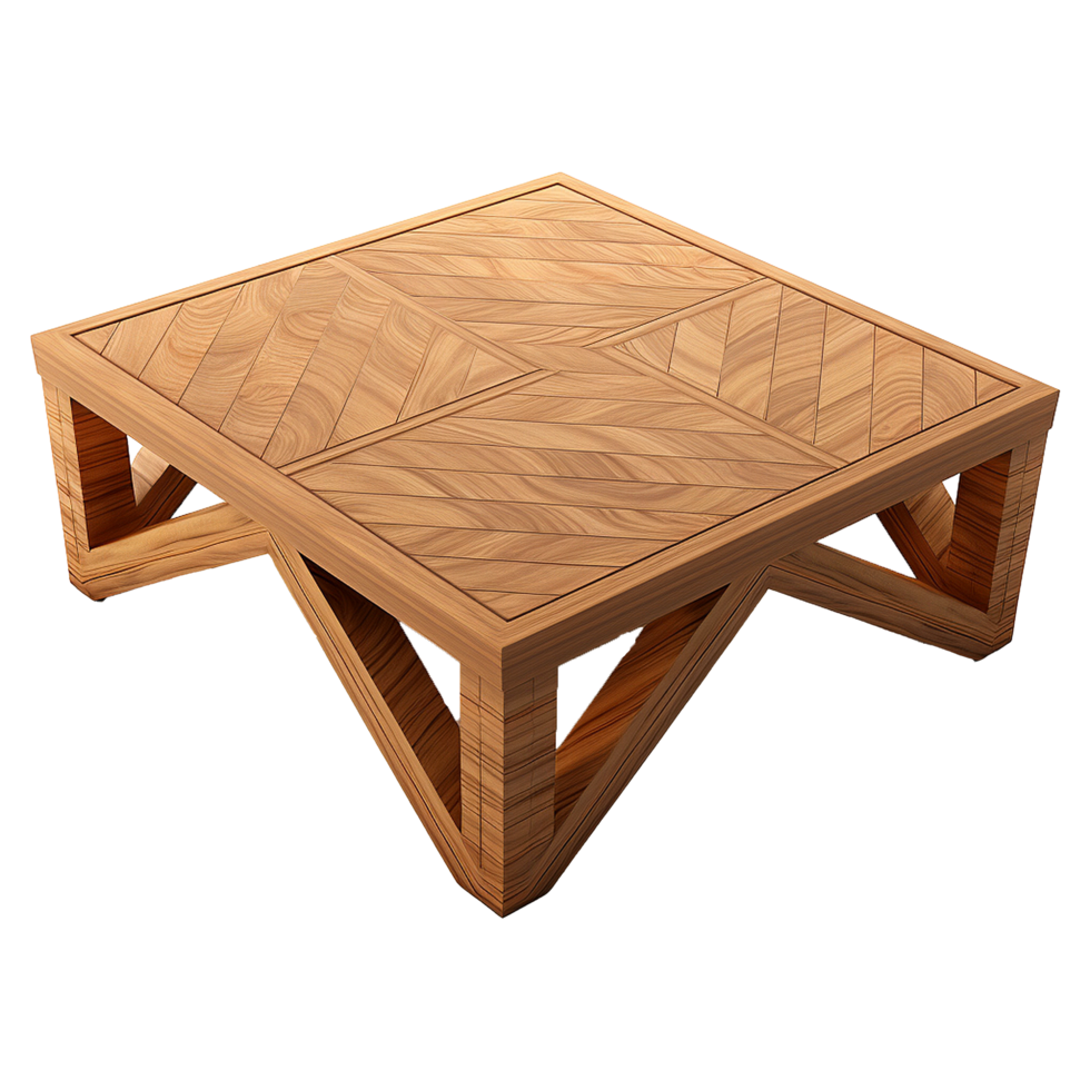 AI generated Wooden table png isolated on transparent background