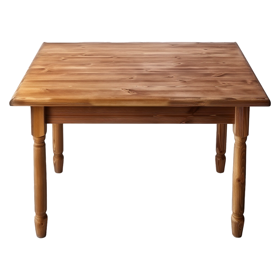 AI generated Wooden table png isolated on transparent background