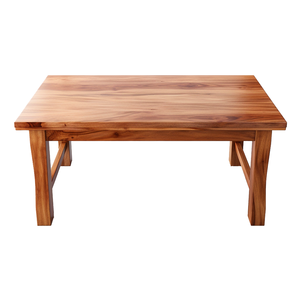 AI generated Wooden table png isolated on transparent background