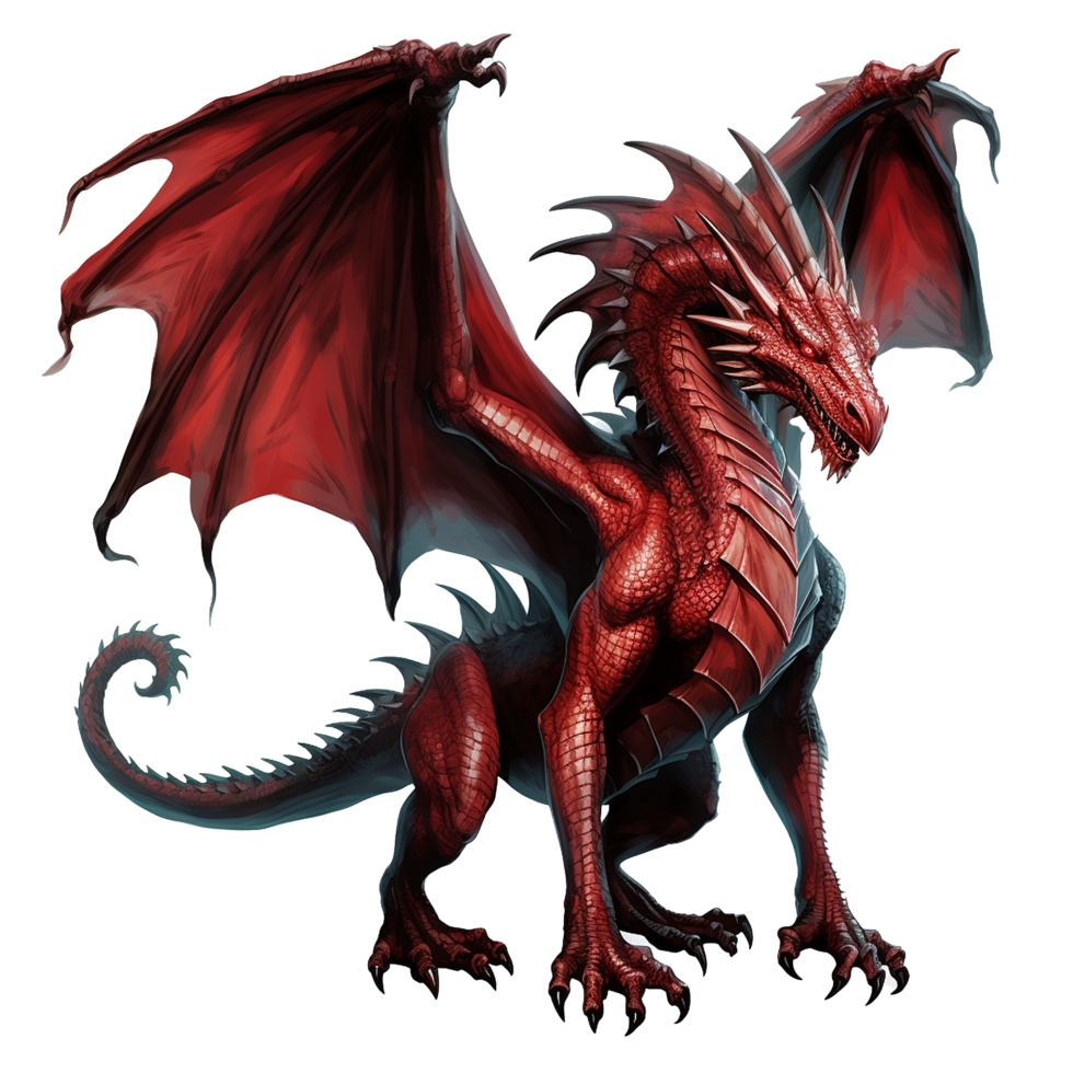 AI generated Dragon face png isolated on transparent background