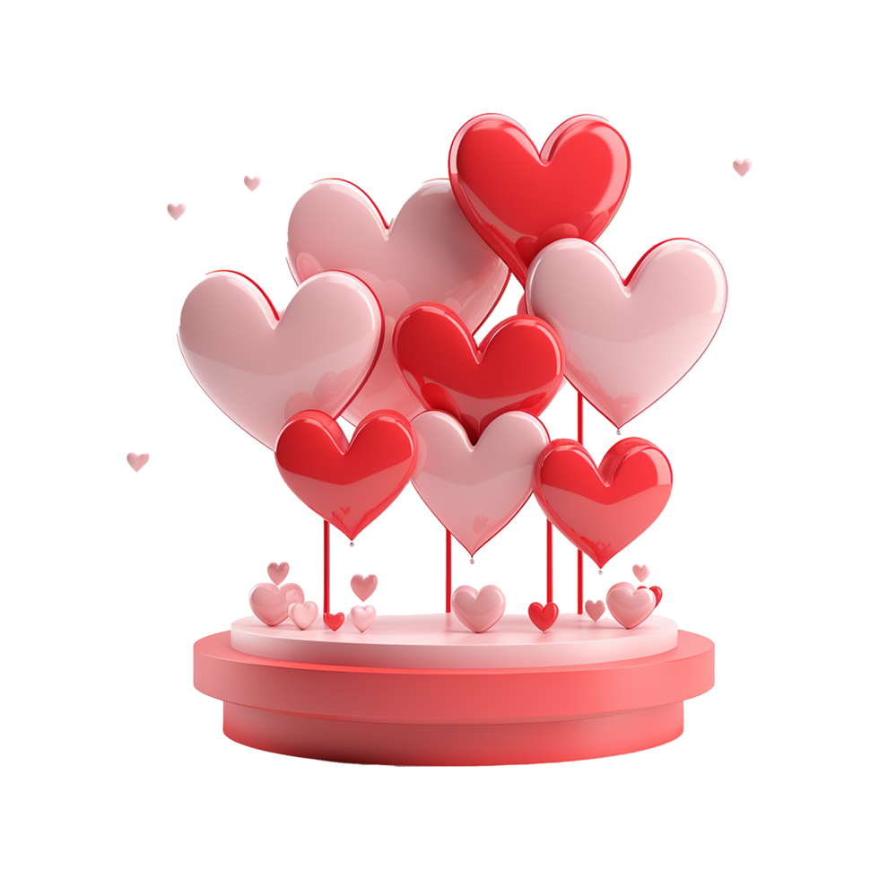 AI generated Valentines day png isolated on transparent background